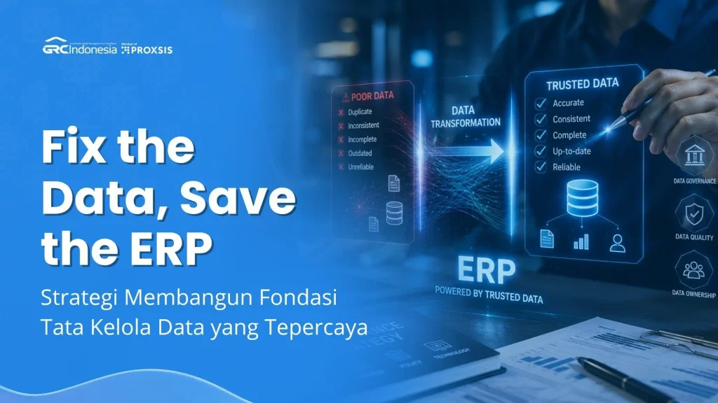 Ilustrasi masalah kualitas data pada sistem ERP perusahaan