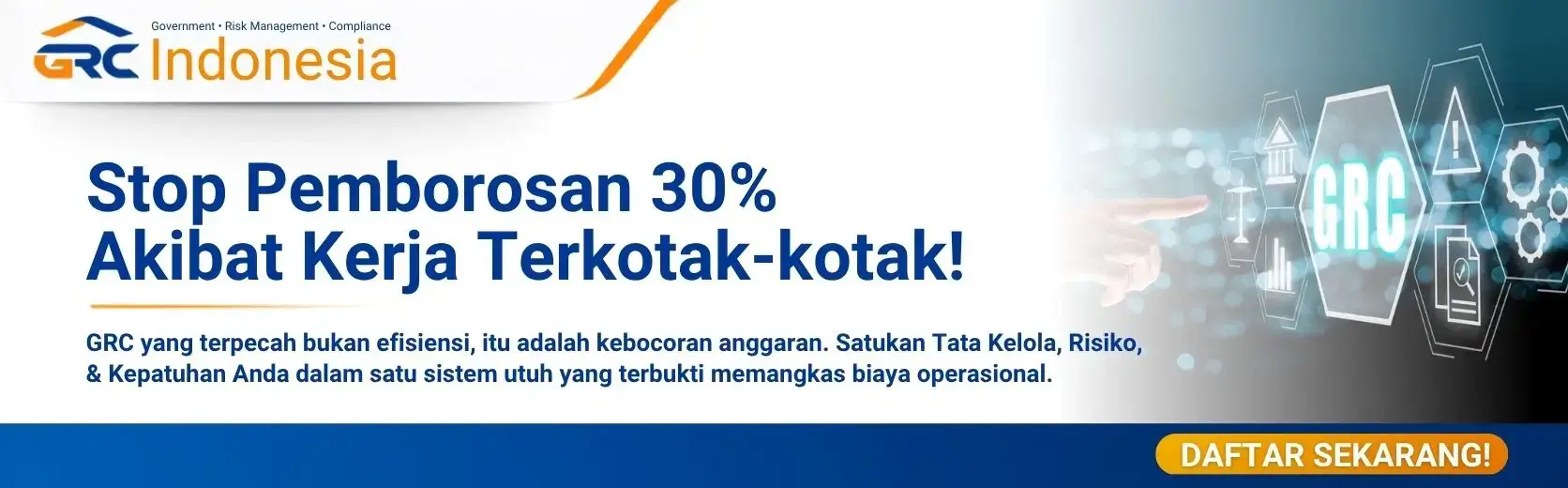 Banner Silabus Lengkap Training Integrated Governance, Risk Management, and Compliance GRC Indonesia