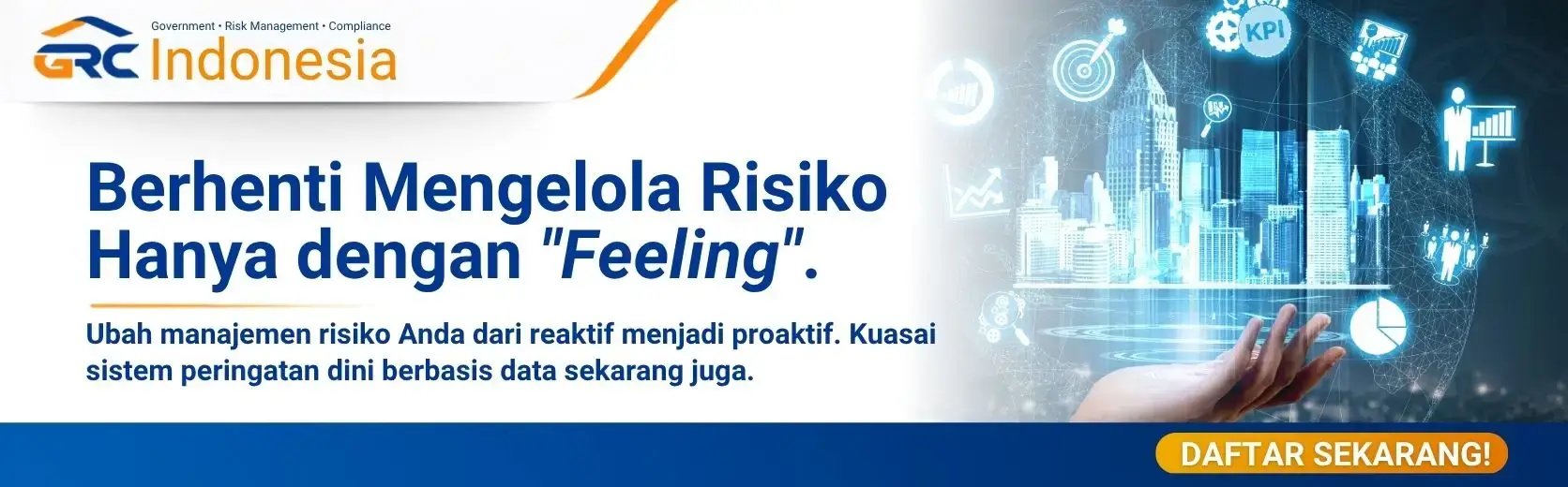 Banner sertifikasi pelatihan Key Risk Indicator KRI bersertifikat jadwal 2026