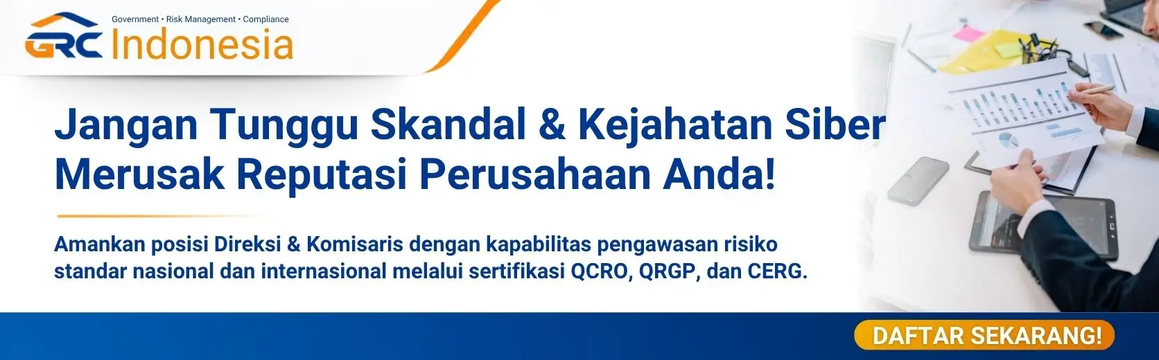 Tombol konsultasi WhatsApp GRC Indonesia untuk jadwal batch dan biaya sertifikasi QCRO QRGP CERG