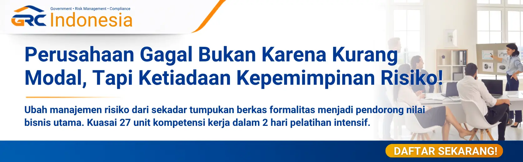 Brosur silabus 27 unit kompetensi pelatihan manajemen risiko QCRO berbasis SNI ISO 31000